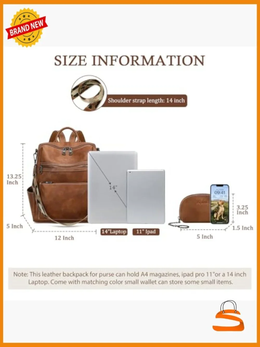 Faux Leather Backpack Purse Large Capacity Anti Theft Travel Work Handbag
